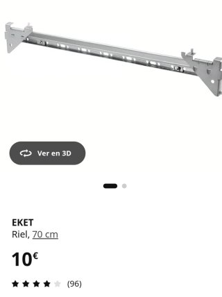 Riel Eket IKEA 70 cm