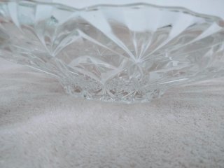 Centro de mesa cristal tallado vintage