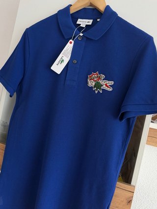 Polo Lacoste Azul talla M=4 Slim fit