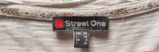 Street One Camiseta Pluma Dorada Talla XS