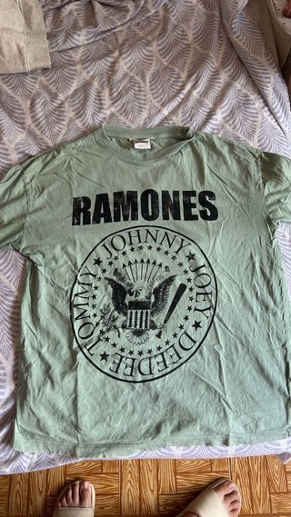 Camiseta Ramones Verde Talla M
