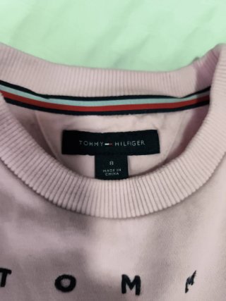 Vestido Sudadera Rosa Tommy Hilfiger. Niña talle 8