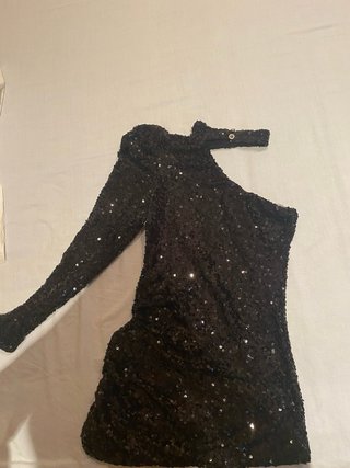 Vestido lentejuelas negro