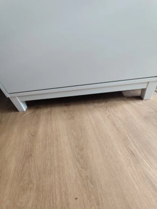 Zapatero blanco de madera