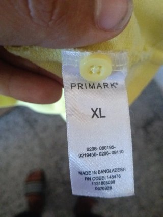 Polo amarillo Primark talla xl