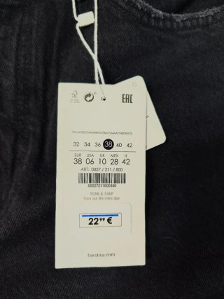 Vaqueros Bershka Talla 38