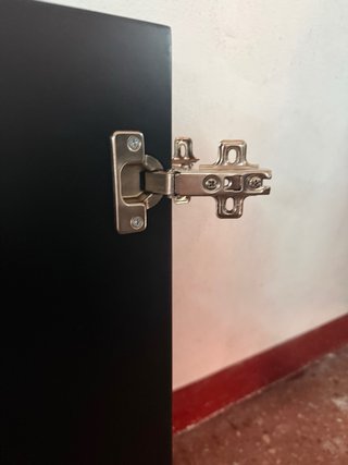 6 Puertas Melamina Negro Mate + 2 fontales