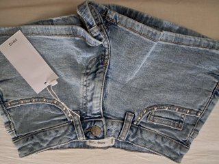 Pantalones vaqueros Mango Teen negros y azul piedr