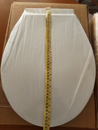 Tapadera de inodoro blanca