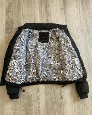 Chaqueta acolchada Polinesia negra