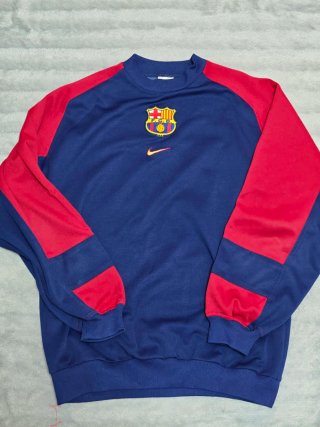 Sudadera FC Barcelona 98/99 Nike Azul/Roja