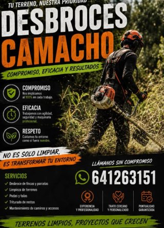 Servicio profesional de desbroce y limpieza