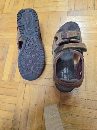 Sandalias Skechers Shape-ups Marrón/Rojo