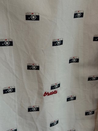 Camisa BRAVA Fabrics Estampado Cámara Talla L