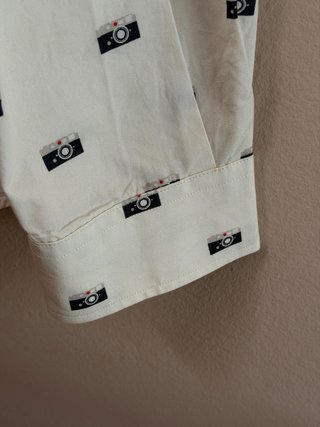 Camisa BRAVA Fabrics Estampado Cámara Talla L