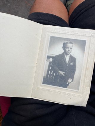 Fotografía antigua retrato joven