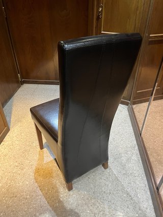 Sillas de Comedor Piel Marrón