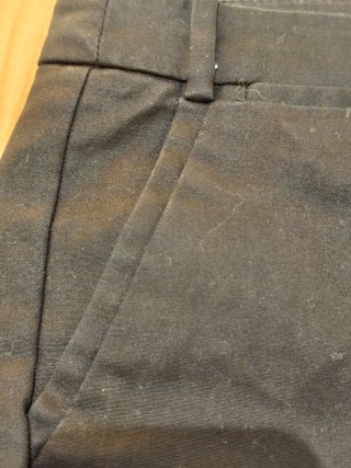 Pantalón recto Zara mujer negro
