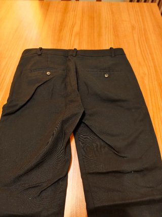 Pantalón recto Zara mujer negro