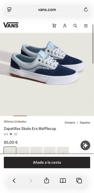 Zapatillas Vans usadas una vez