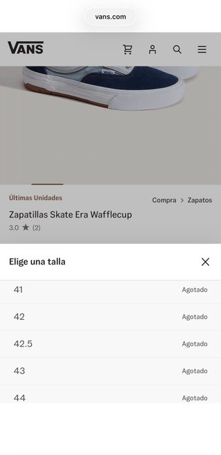 Zapatillas Vans usadas una vez