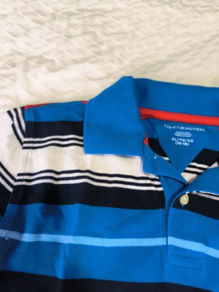 Polo Tommy Hilfiger Rayas Talle 16-18