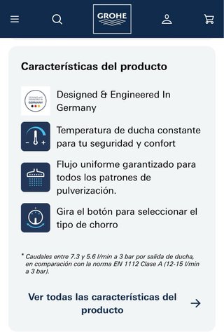 Sistema de Ducha GROHE Tempesta Cube