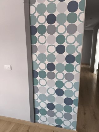 Restos papel tapiz. 54 ancho  x 4'25cm. 35 x 2'30