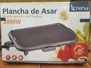 Plancha Eléctrica Crena 2000W CCHG-2000 Casi nueva