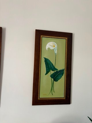 Conjunto 3 cuadros - triptico cuadros flores