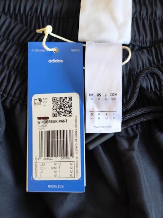 Pantalón Adidas Negro con Rayas Blancas