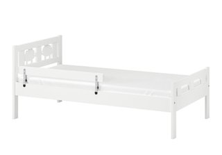 Cama infantil Ikea blanca con ovejas