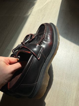 Dr. Martens Mocasines Borlas Negro/Rojo