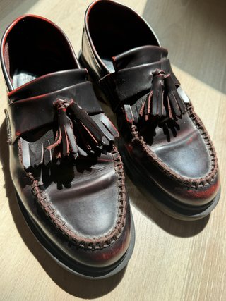 Dr. Martens Mocasines Borlas Negro/Rojo