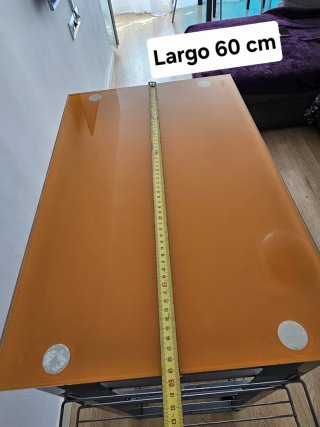 Estantería auxiliar cocina cristal metal