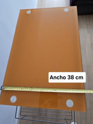 Estantería auxiliar cocina cristal metal