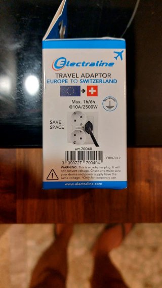 Adattatore Viaggio Electraline Europa-Svizzera