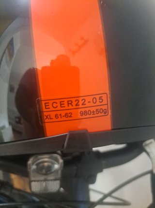 Casco Moto Talla XL Negro con Rojo