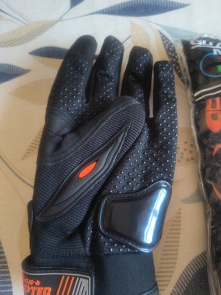 Guantes Moto Talla S-M Negro/Naranja