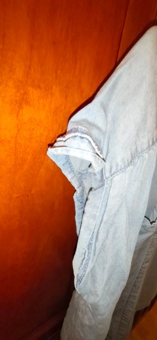Camisa vaquera NEXTENSO azul. Talla 46.