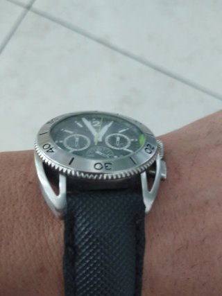Orologio Nautica Uomo Cronografo Nero Verde