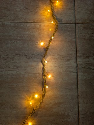 Luces de Navidad Vintage Doradas