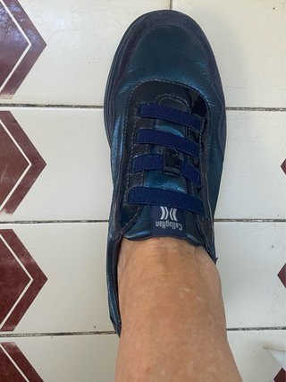 Zapato Callaghan cordón azul