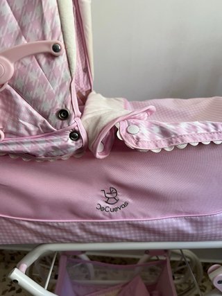 Carro de muñecas Niza rosa