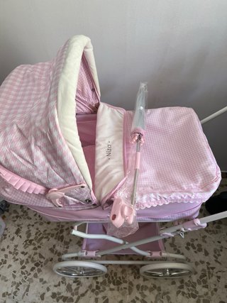 Carro de muñecas Niza rosa