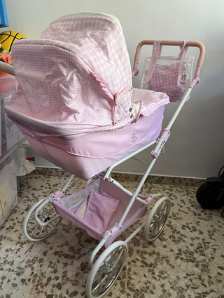 Carro de muñecas Niza rosa