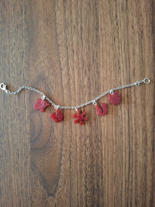Conjunto Pulseras con dijes de resina