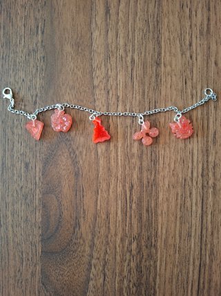 Conjunto Pulseras con dijes de resina