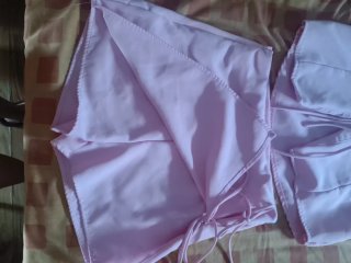 Conjunto rosa top y shorts