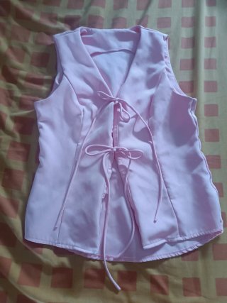 Conjunto rosa top y shorts